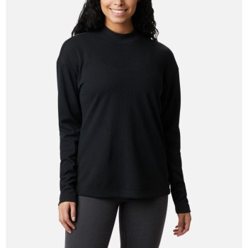 Columbia Pine Street Long Sleeve Knit, Sudaderas Negros Para Mujer | 463521-MWE